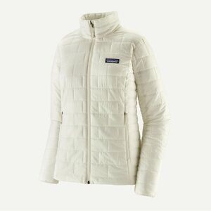 Patagonia Women's Nano Puff Full-Zip Jacket in Birch White